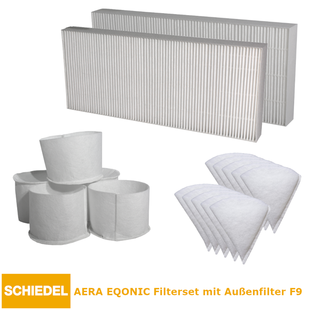 AERA EQONIC Filter-Set mit Außenluftfilter F9 für Ansaugelement ab 2013 (Pollenfilterkassette) 12074